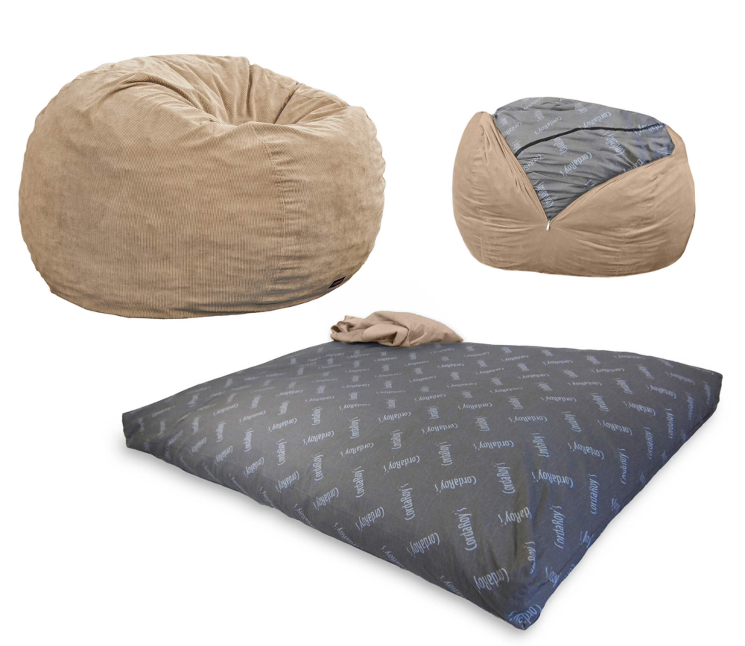 CordaRoy's Beanbag Chair Full Sleeper Composite_or_Mixed