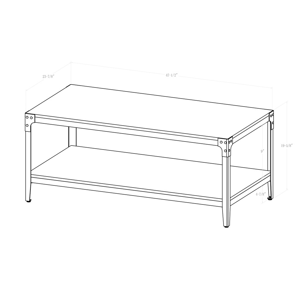 Walker Edison Lisburn Designs Rustic Coffee Table Canadian Tire