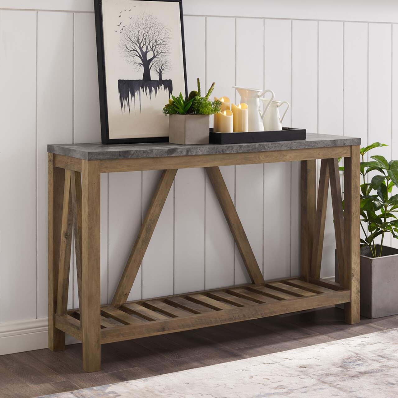 Walker edison hotsell entry table