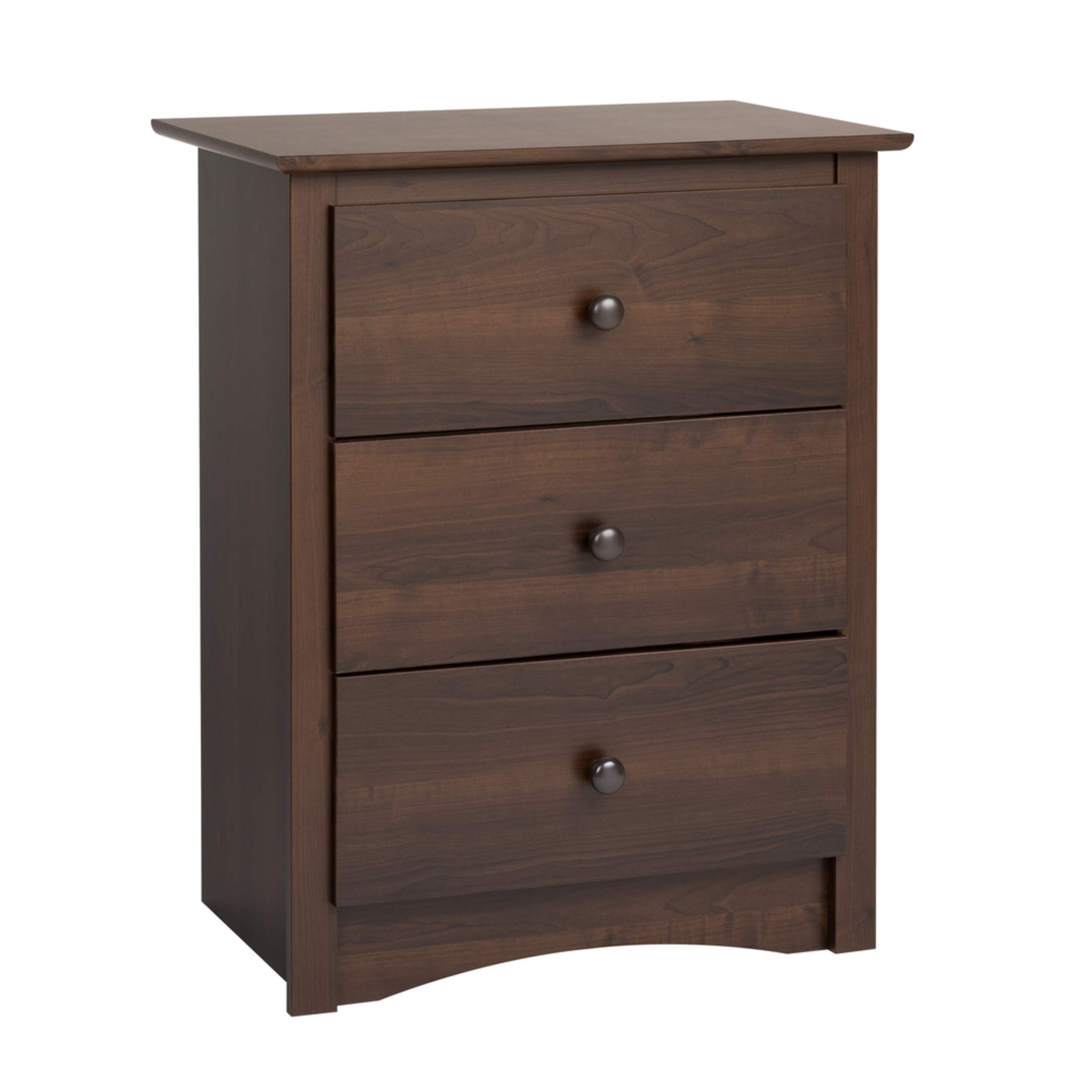 Prepac 3-Drawer Fremont Tall Nightstand Front_Angled_Right