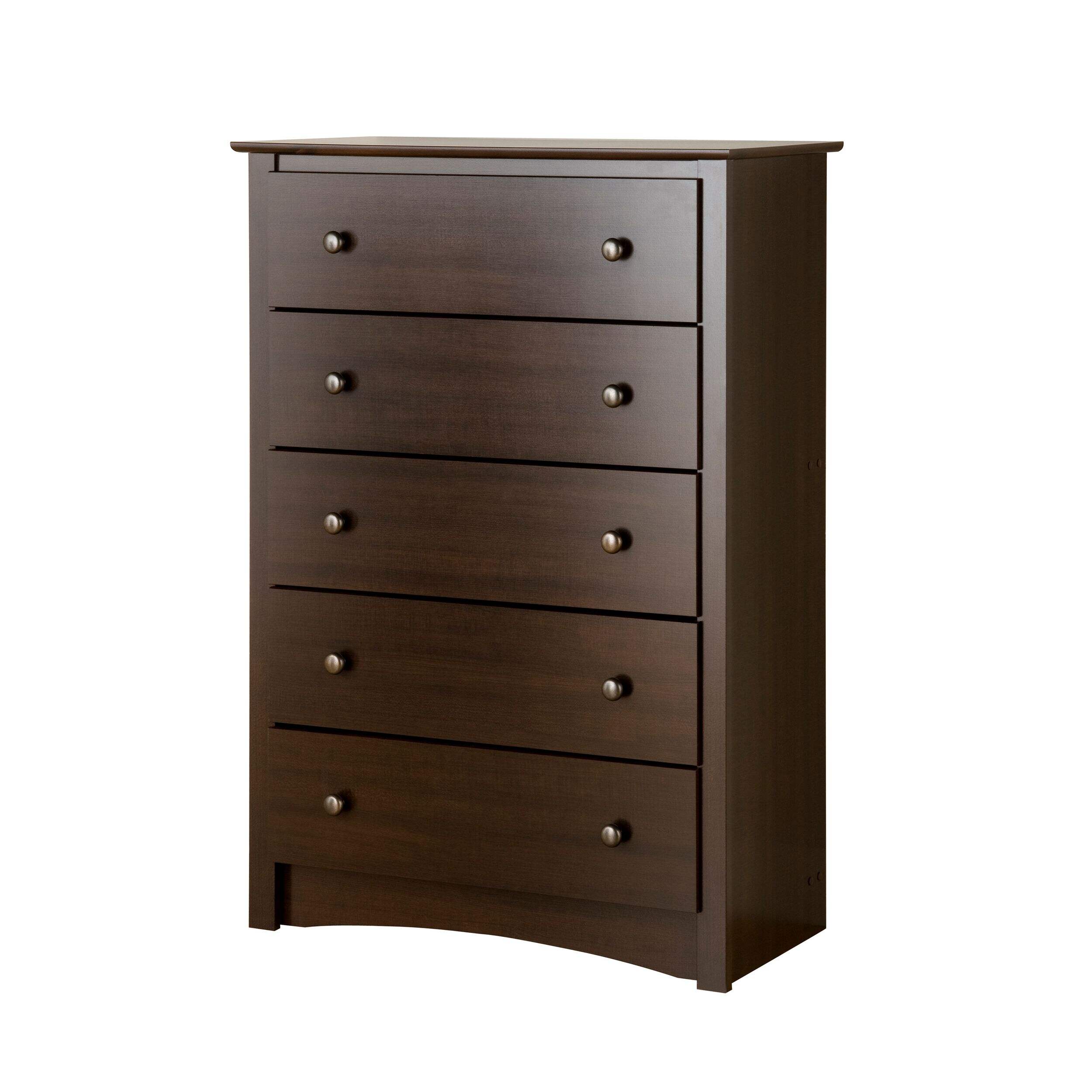 Prepac 5-Drawer Fremont Chest Front_Angled_Left