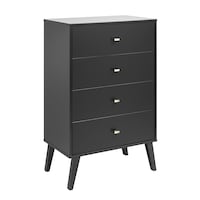 Prepac 4-Drawer Dresser Front_Three_Fourths_Angled_Right