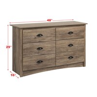 Prepac Salt Spring Youth Dresser Front_Angled_Right