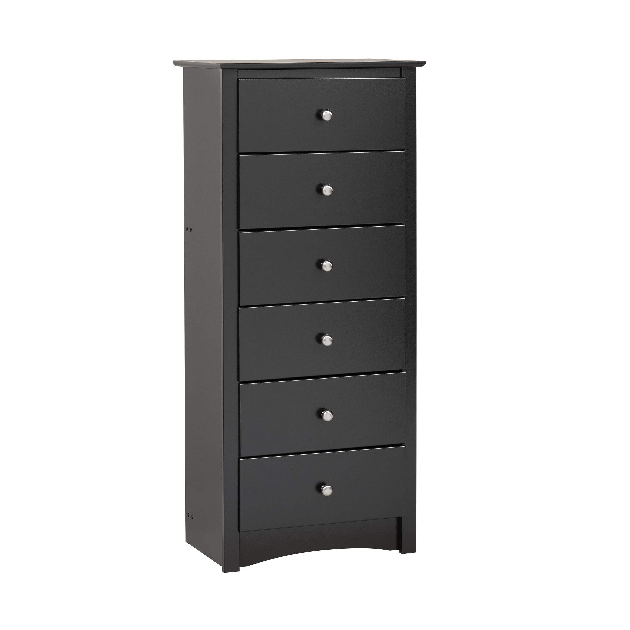 Commode haute Prepac Sonoma à 6 tiroirs Front_Angled_Right
