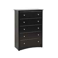 Prepac 5-Drawer Sonoma Chest Front_Angled_Right