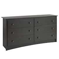Prepac 6-Drawer Sonoma Chest Front_Three_Fourths_Angled_Right