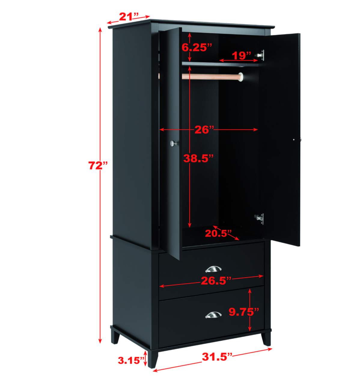 Armoire prepac top