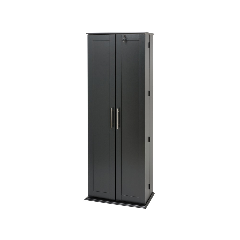Prepac Grande Locking Media Storage with Shaker Doors