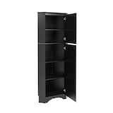 Prepac Elite 2-Door Corner Storage Cabinet With Adjustable Shelves Front_Angled_Right
