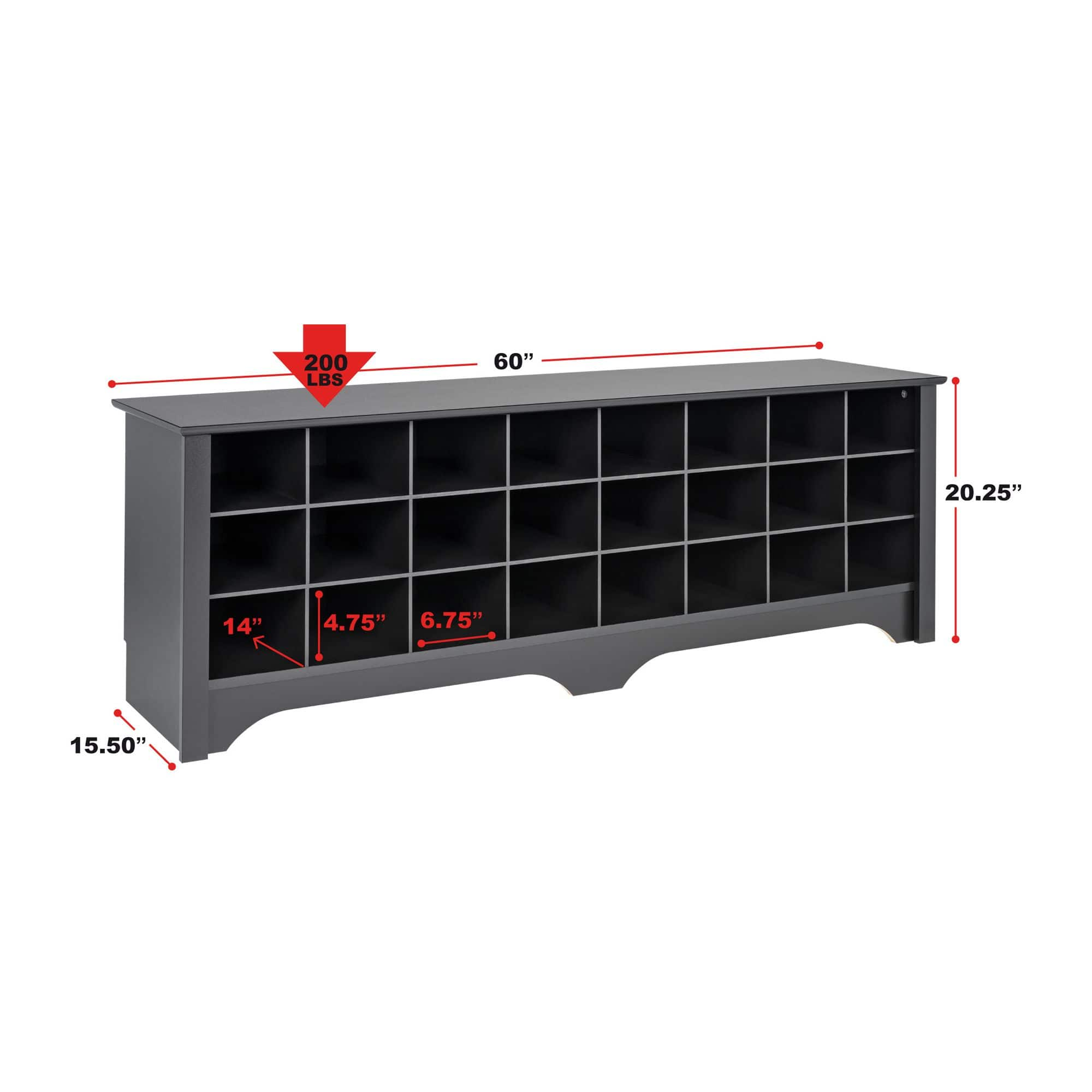 Prepac 24 deals pair shoe storage