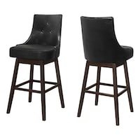 Monarch Specialities Tufted Swivel Barstool, 46-in
