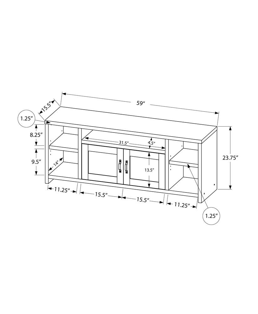 HEMNES TV unit - white stain/light brown 58 1/4x18 1/2x22 1/2 