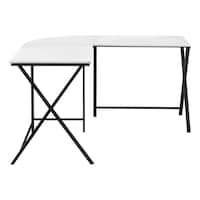 Monarch Specialities X-Base Corner Desk Front_Three_Fourths_Angled_Right