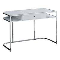 Monarch Specialities Retro Computer Desk Front_Three_Fourths_Angled_Right