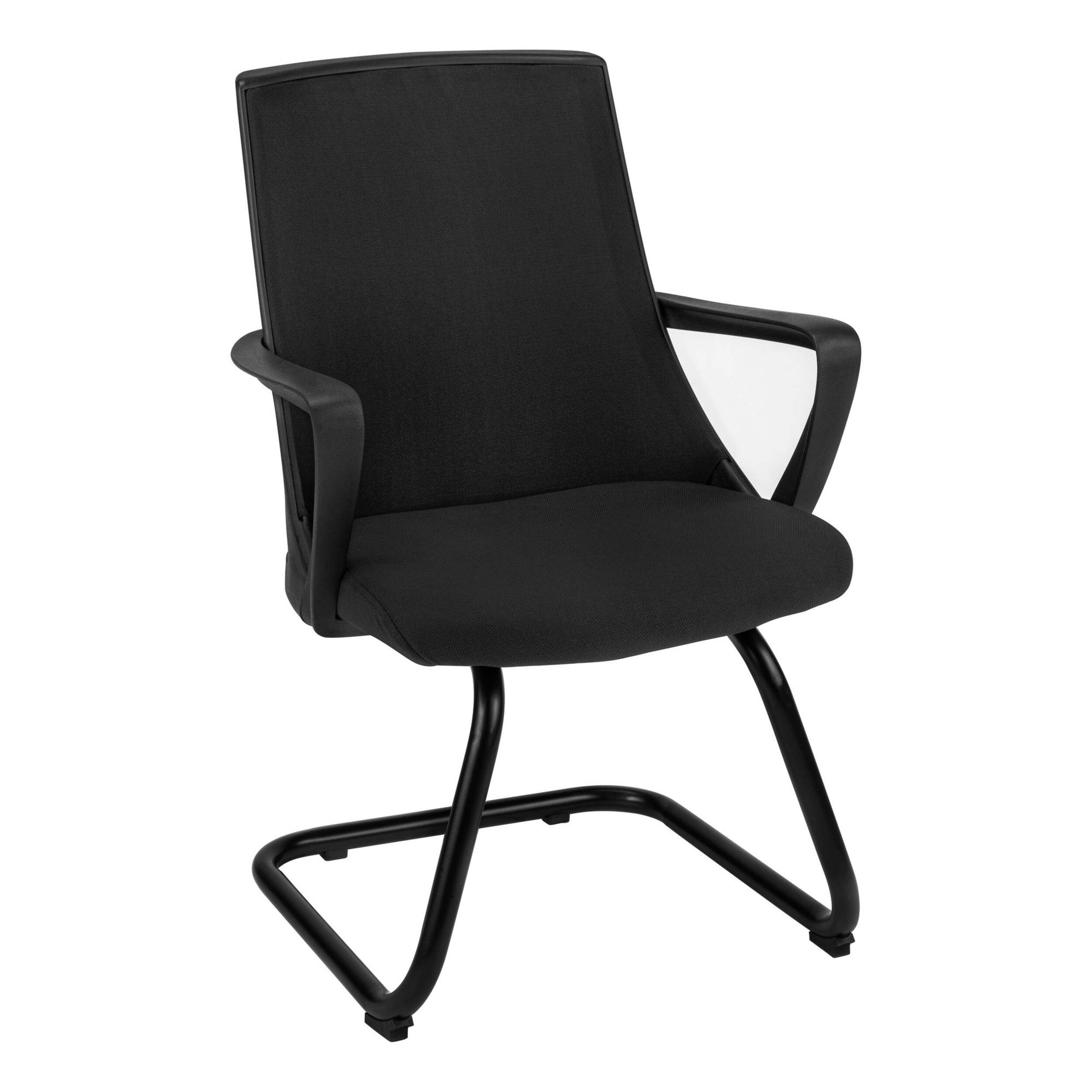 Chaises de bureau d'invité Monarch Specialties, noir, paq. 2 Front_Three_Fourths_Angled_Right