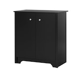 South Shore Vito Small 2-Door Storage Cabinet Front_Three_Fourths_Angled_Left