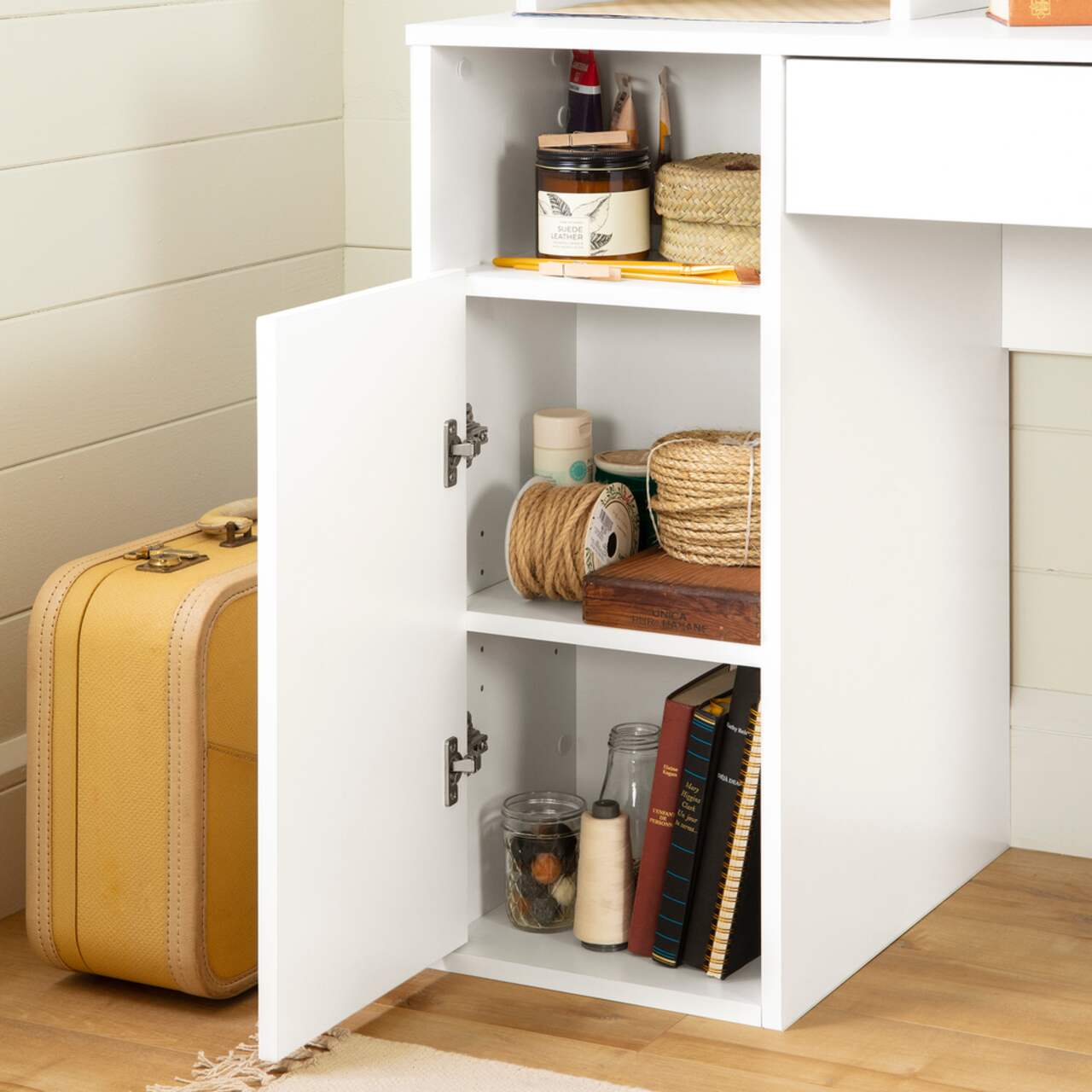 South Shore Crea Craft Table with Hutch Canadian Tire