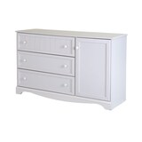 South Shore Savannah 3-Drawer Dresser with Door Front_Three_Fourths_Angled_Left