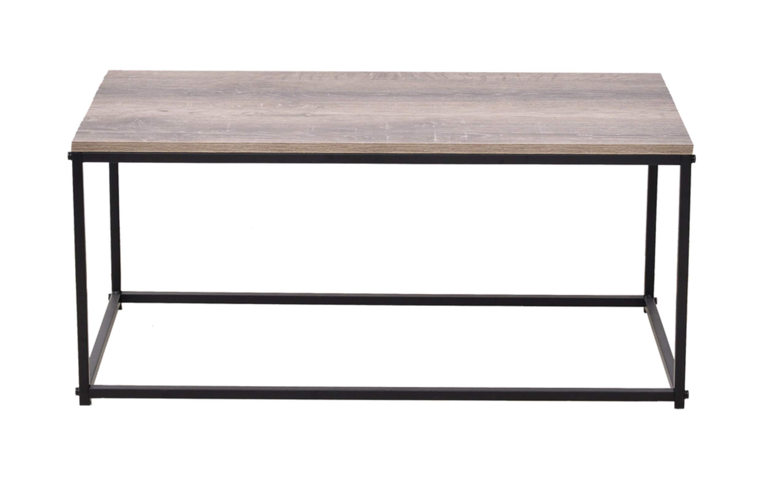 JR Home Industrial Look Coffee Table Front_Elevated