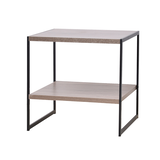 JR Home Industrial Look 2-Tier Coffee Table Front_Three_Fourths_Angled_Left