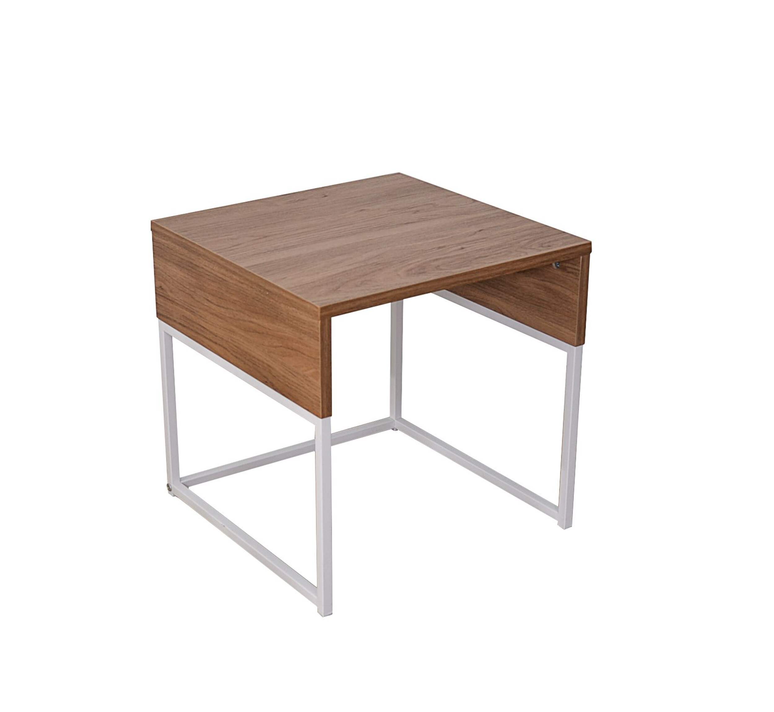 JR Home Milo Collection 2-Tone Side/End Table, 24-in Front_Three_Fourths_Angled_Right