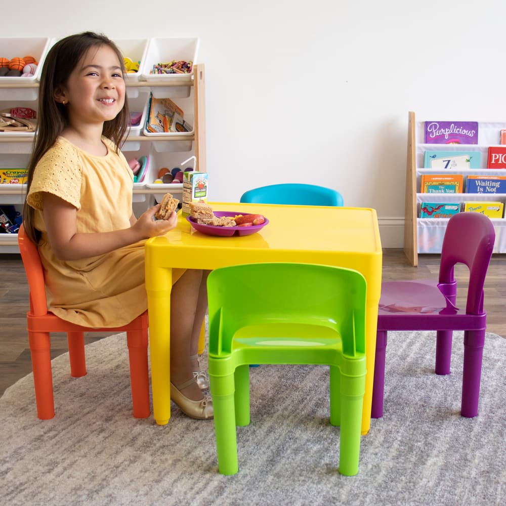 plastic table 4 chairs