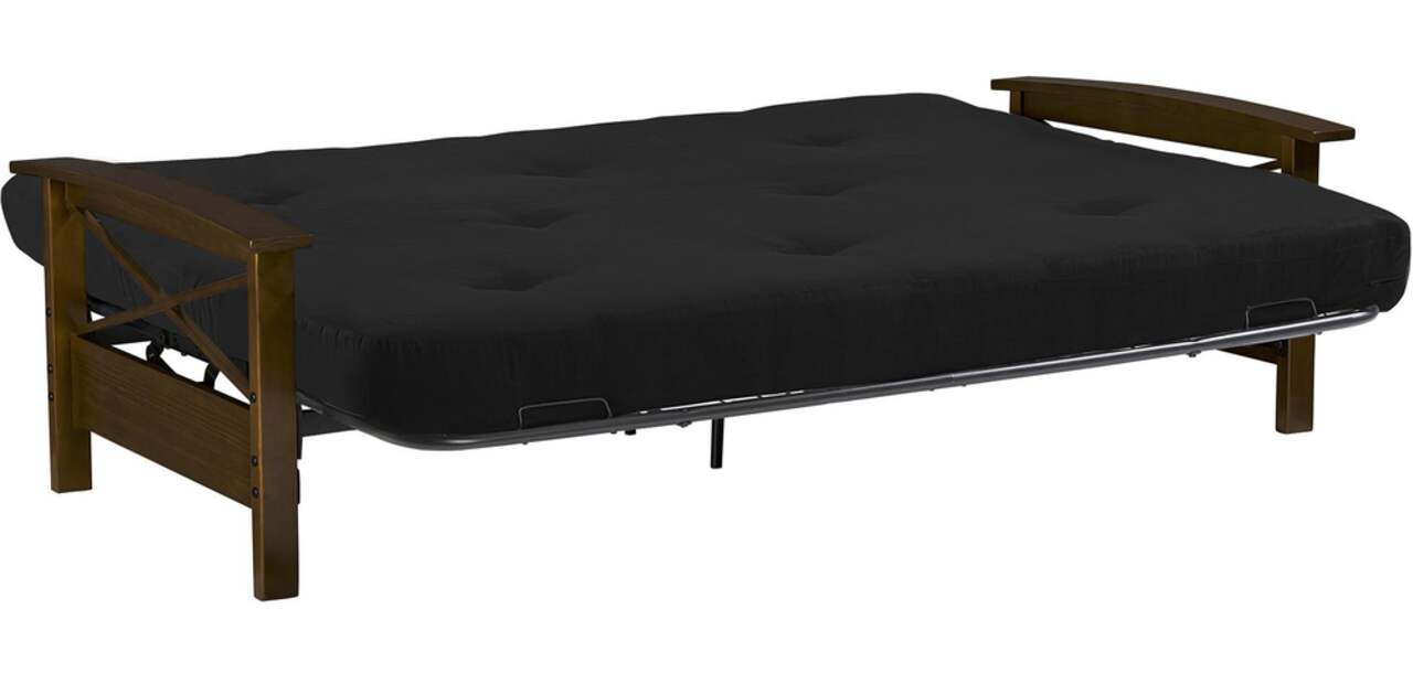 Dhp wood arm futon deals