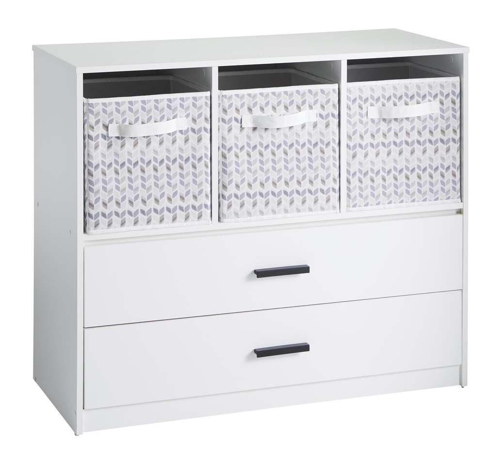 Homestar 3Cubby 2Drawer Organizer, White Canadian Tire