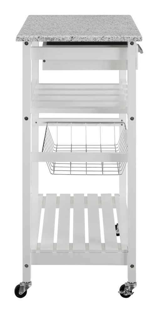 Linon Granite Top Kitchen Cart, White Canadian Tire