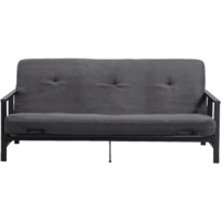 For Living Metal Futon Frame & Mattress Front_Flat