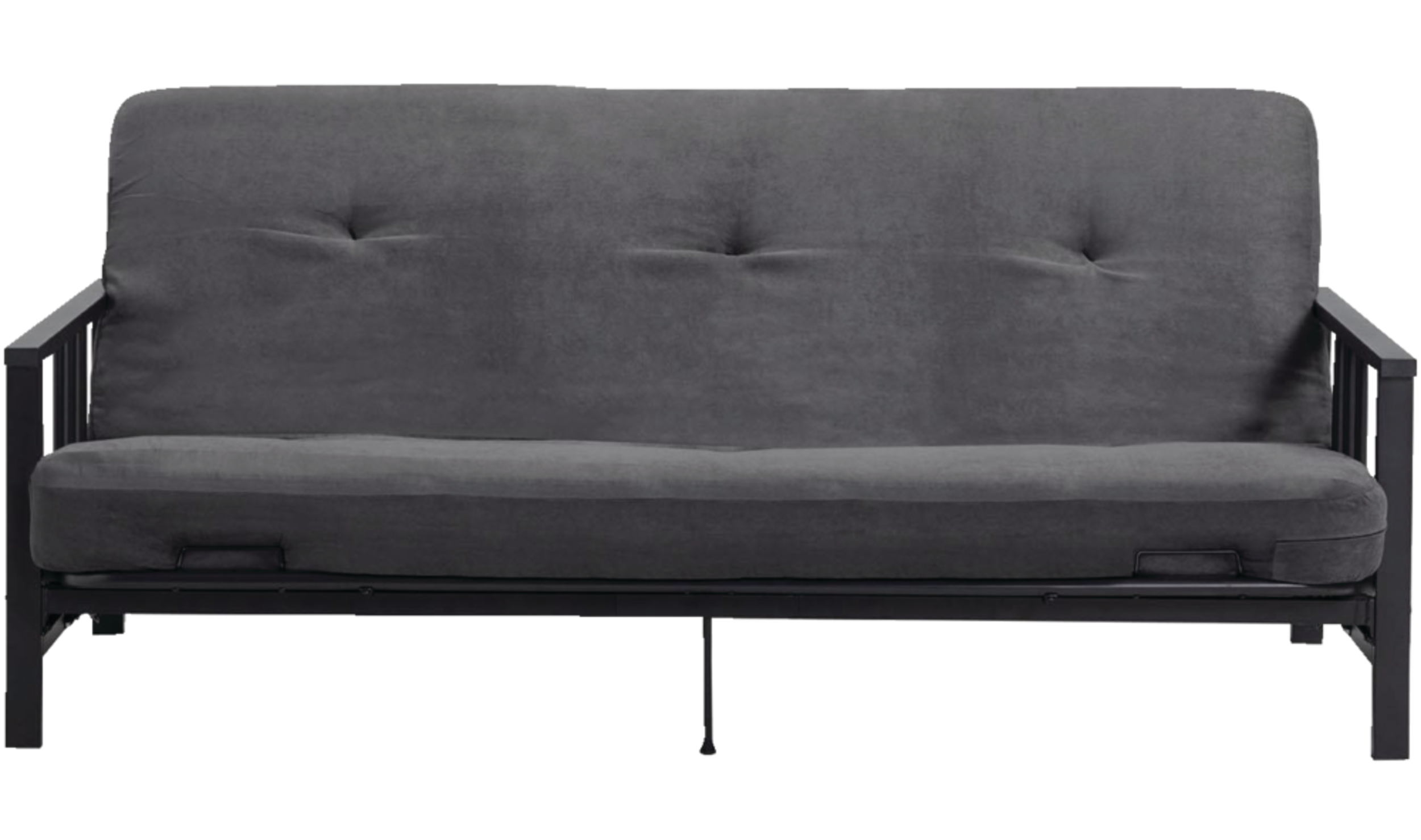 For Living Metal Futon Frame & Mattress Front_Flat