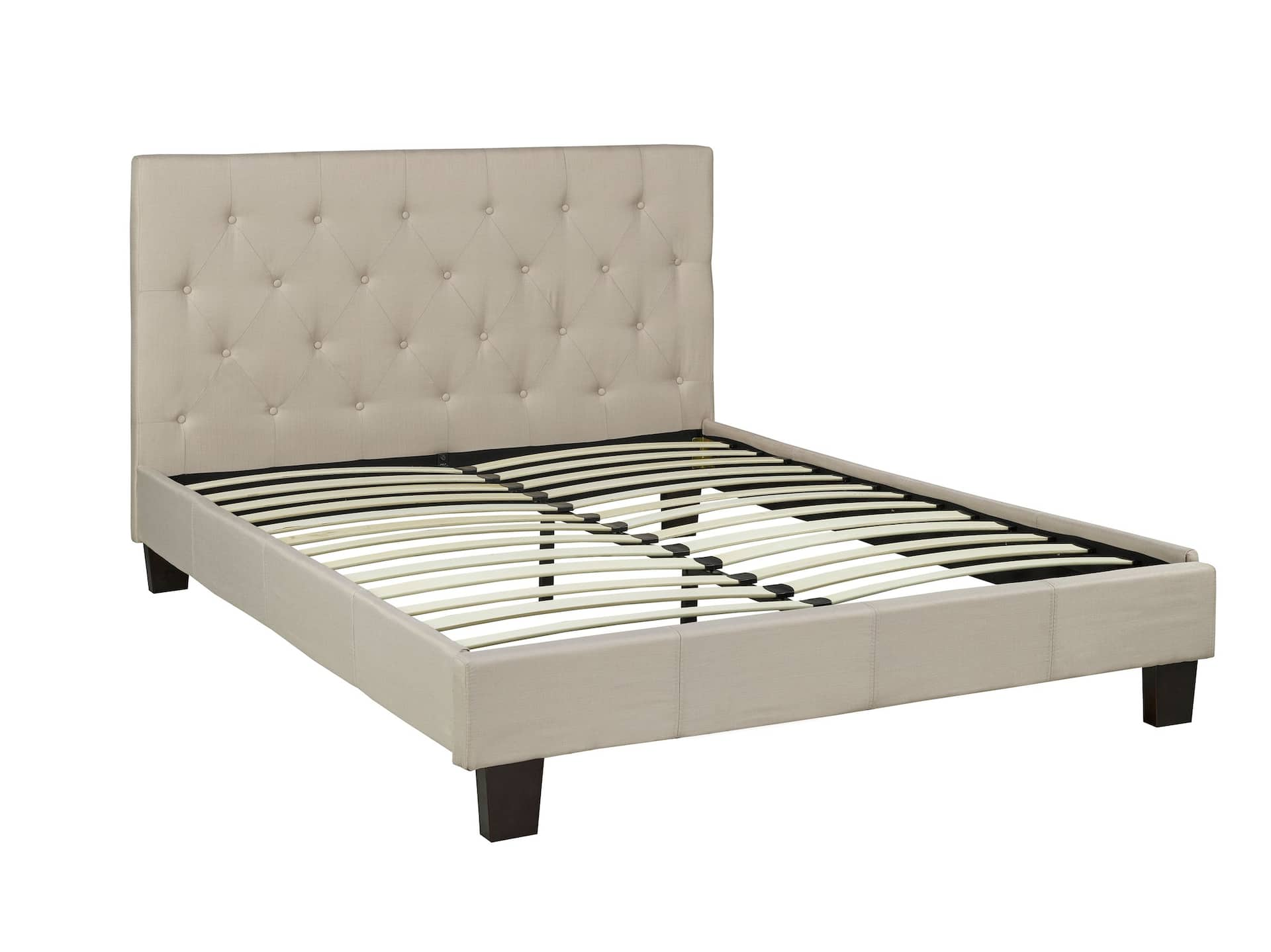 Brassex Hampton Contemporary Fabric Platform Bed Double Canadian Tire 