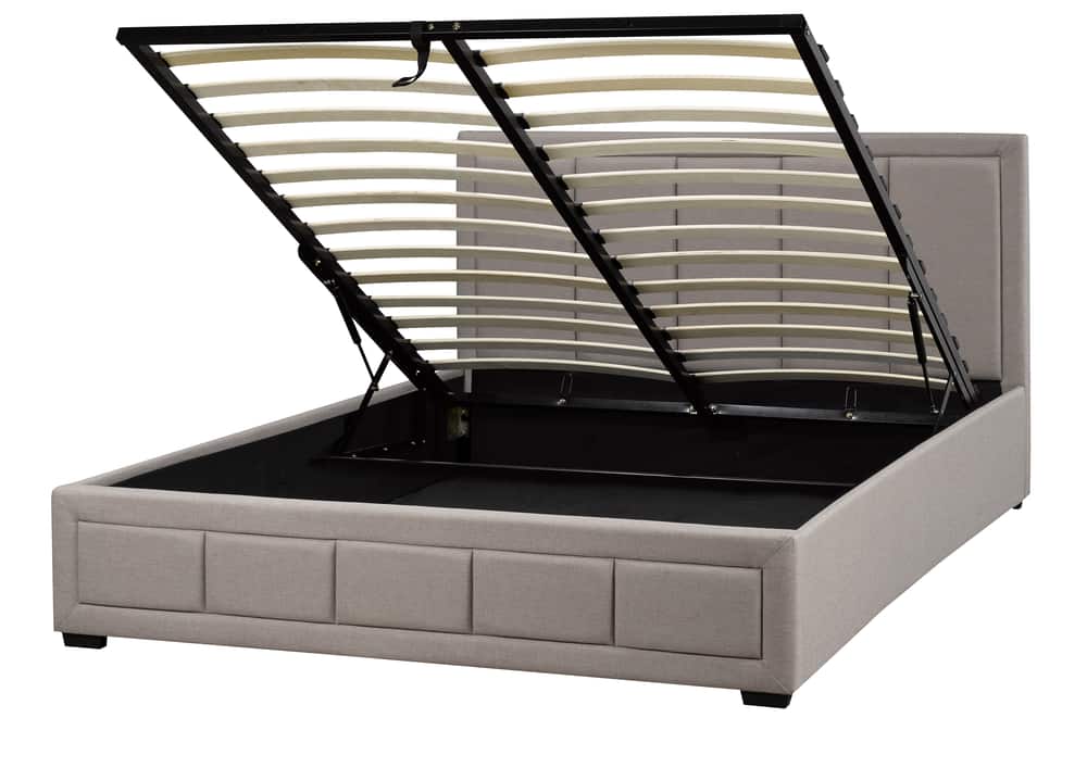 Brassex Westley Platform Bed with Lift Storage, King | Canadian Tire