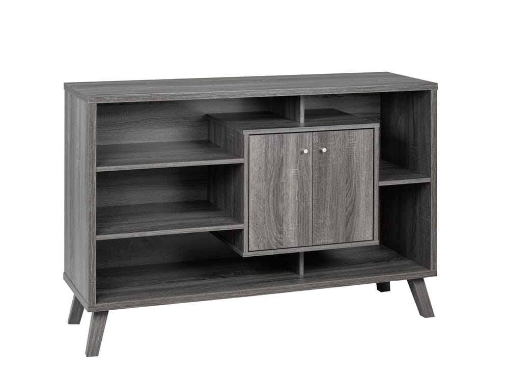 Brassex Multi-Tier Wooden Dining Buffet/Server with Storage, Grey ...