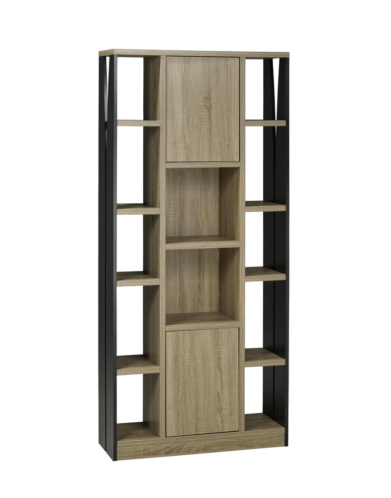 Brassex Multi-Tier Display Cabinet with Storage, Dark Taupe | Canadian Tire