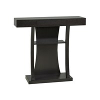 Brassex Slim Console Table with Storage, Assorted Colours Front_Angled_Right