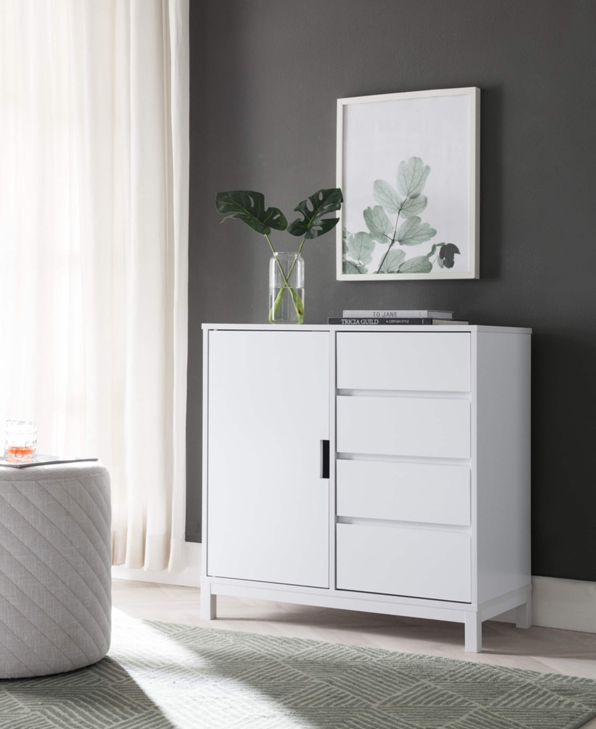 Brassex Slim Dining Buffet/Server Stand with Storage, White Canadian Tire