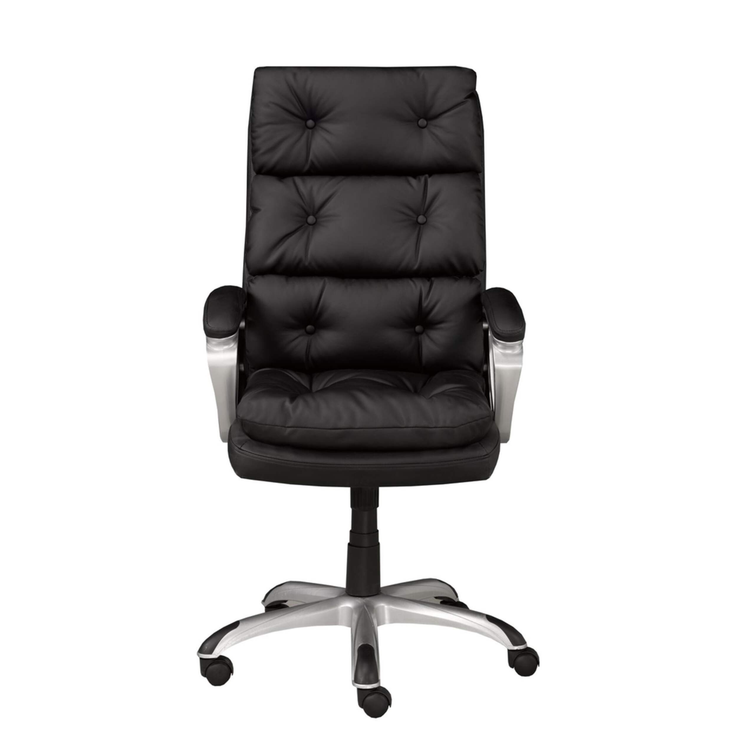 Brassex Abbott Ergonomic Office Chair, Black Front_Flat