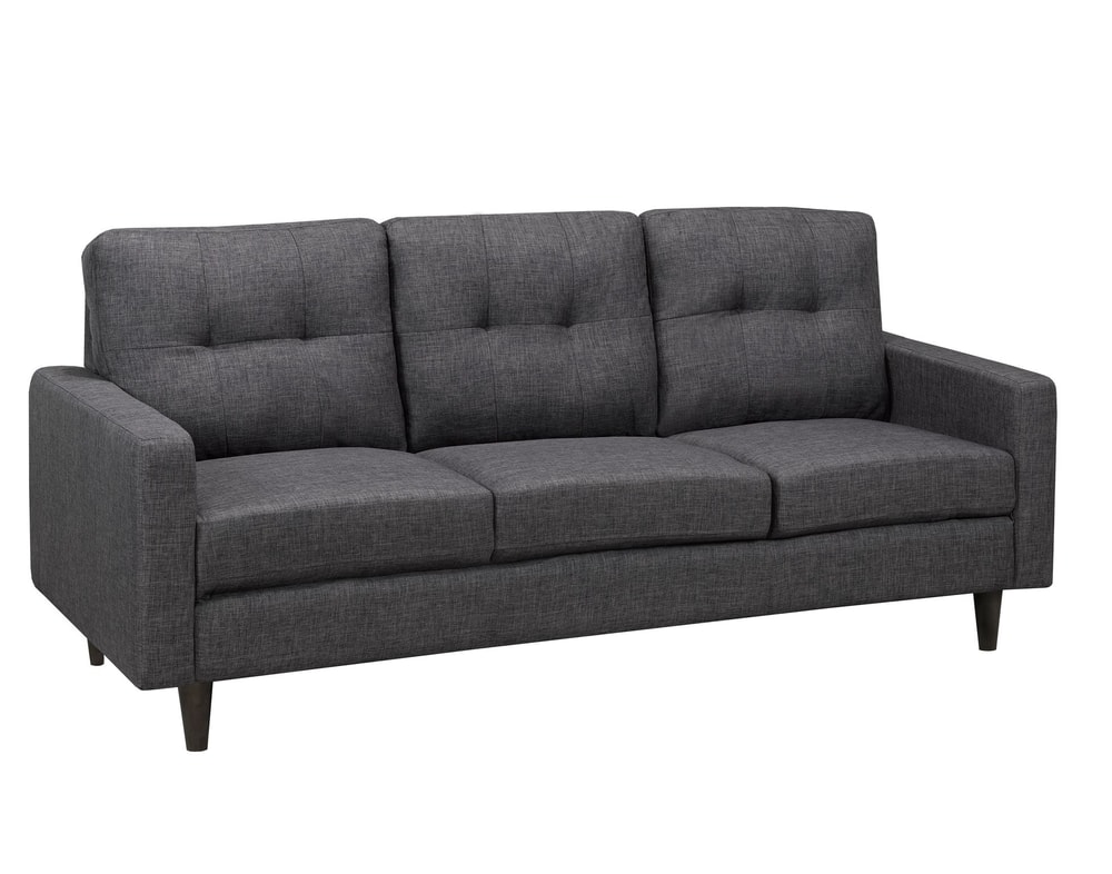 Brassex Slim-Profile 3-Seater Sofa with Tufted Accents | Canadian Tire