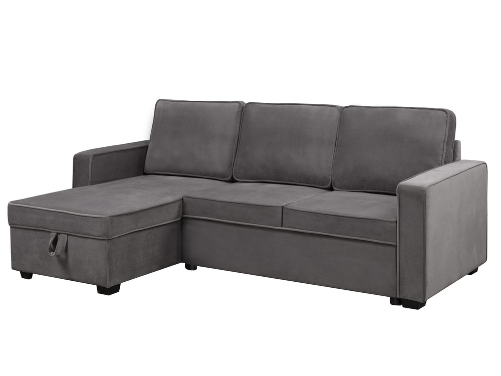 Brassex Slim Sectional with PullOut Bed & Storage Canadian Tire