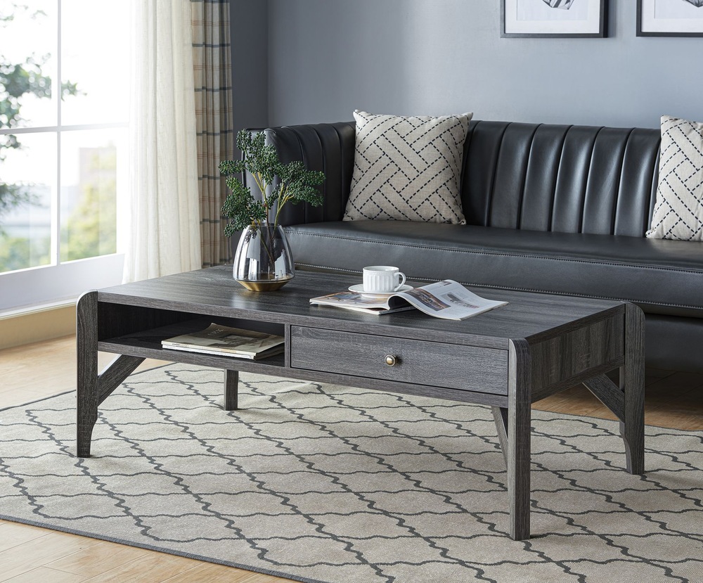 Brassex Round Leg Coffee Table with Storage Canadian Tire