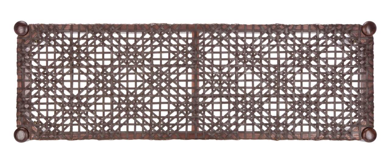 Safavieh bandelier sales leather weave bench