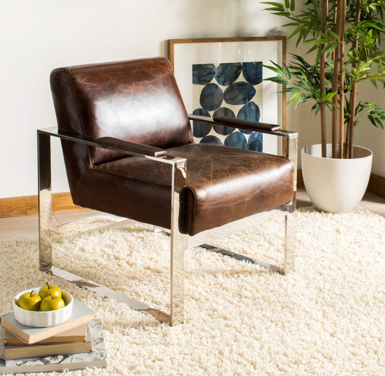Safavieh top leather chair