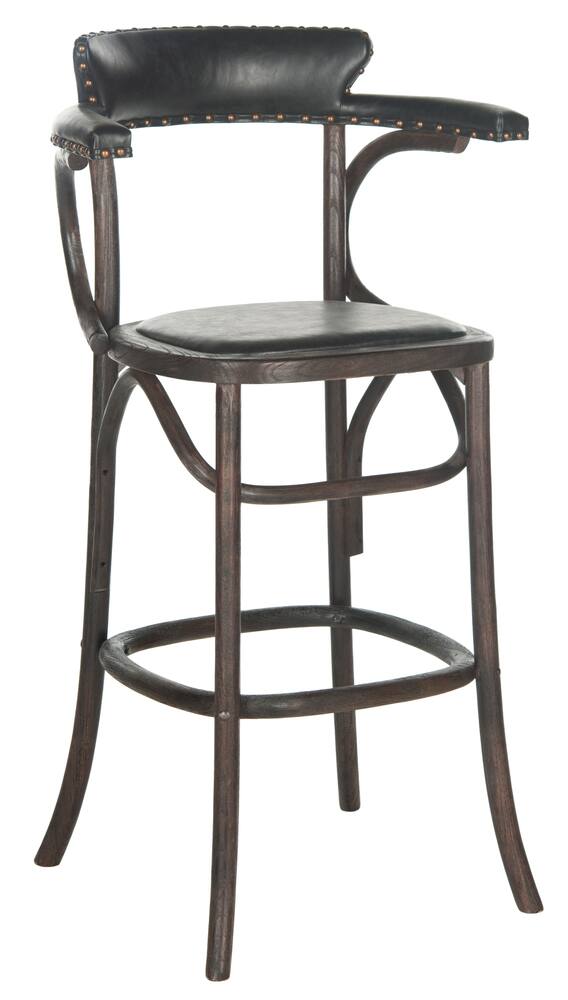 Safavieh Kenny Bar Stool Antique Black