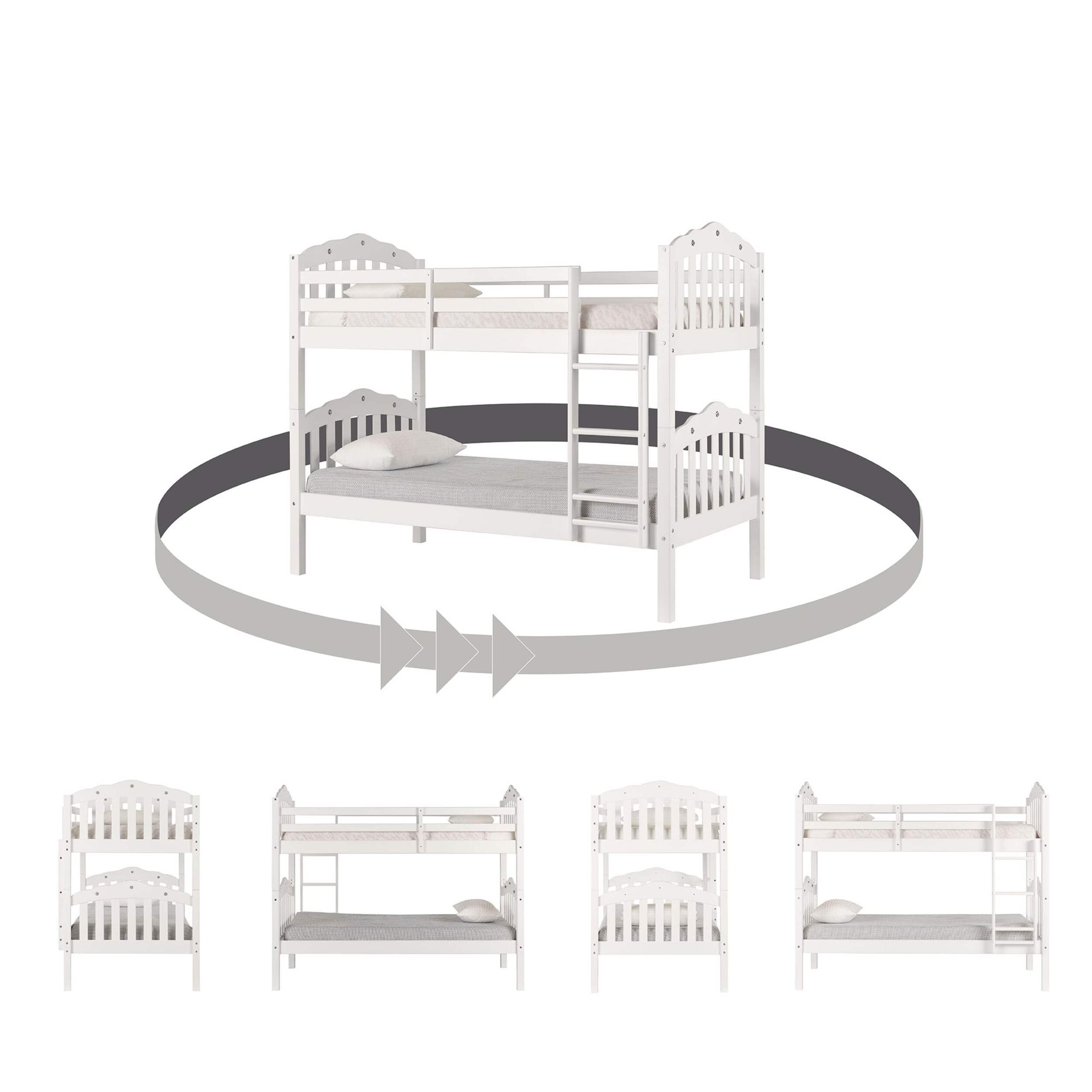 South Shore Tiara Solid Wood Bunk Beds Canadian Tire
