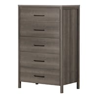 South Shore Gravity 5-Drawer Chest Front_Angled_Left