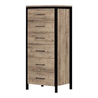 South Shore Munich 6-Drawer Chest Front_Angled_Left