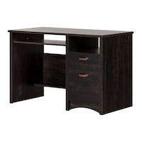 South Shore Gascony Desk with 2 Drawers Front_Angled_Left