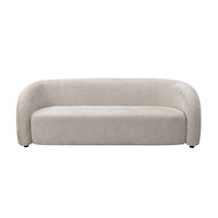 Brassex James Sofa, Beige Front_Three_Fourths_Angled_Left