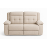 Brassex Charlotte Recliner Love Seat, Grey Front_Flat